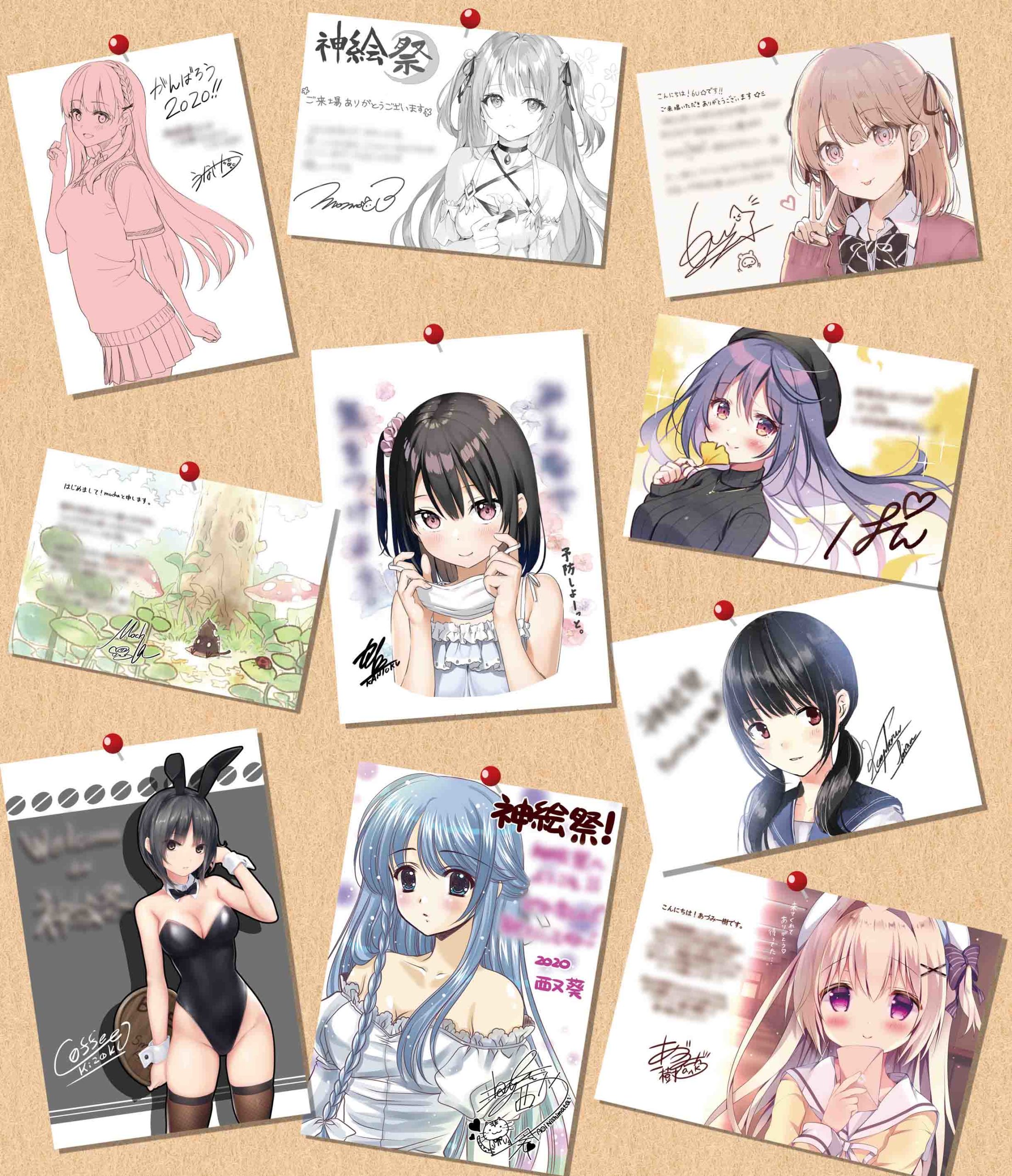 豪華神絵師ウェルカムイラスト展示！